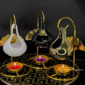 Hanging candle burner